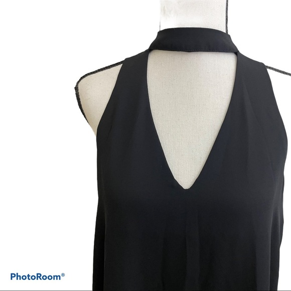 Aqua choker shift dress zipper back size small dress. - Picture 4 of 9